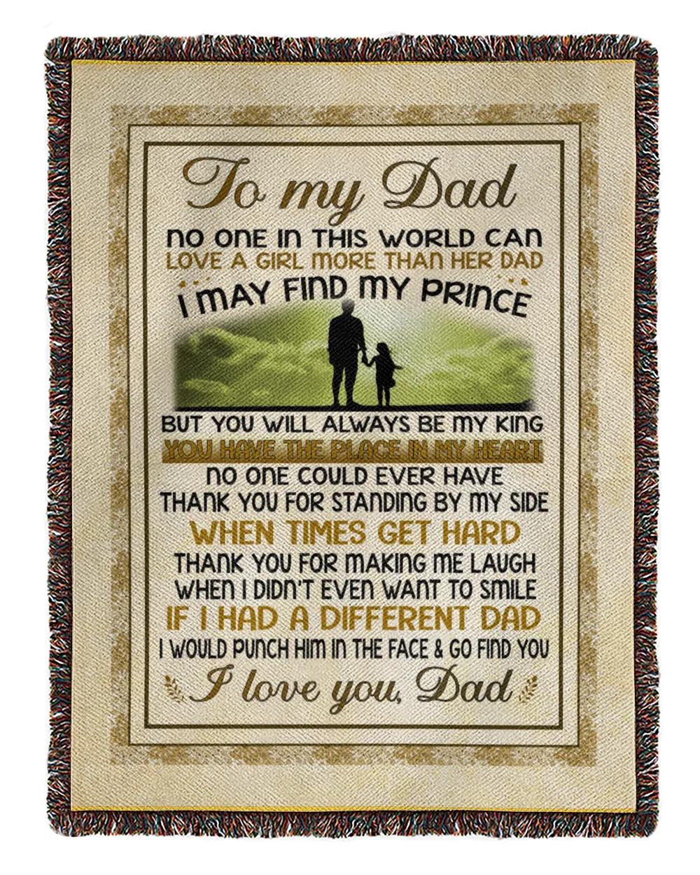 Father's Day Gifts, To My Dad Papa Pop Daddy Quilt Fleece Blanket