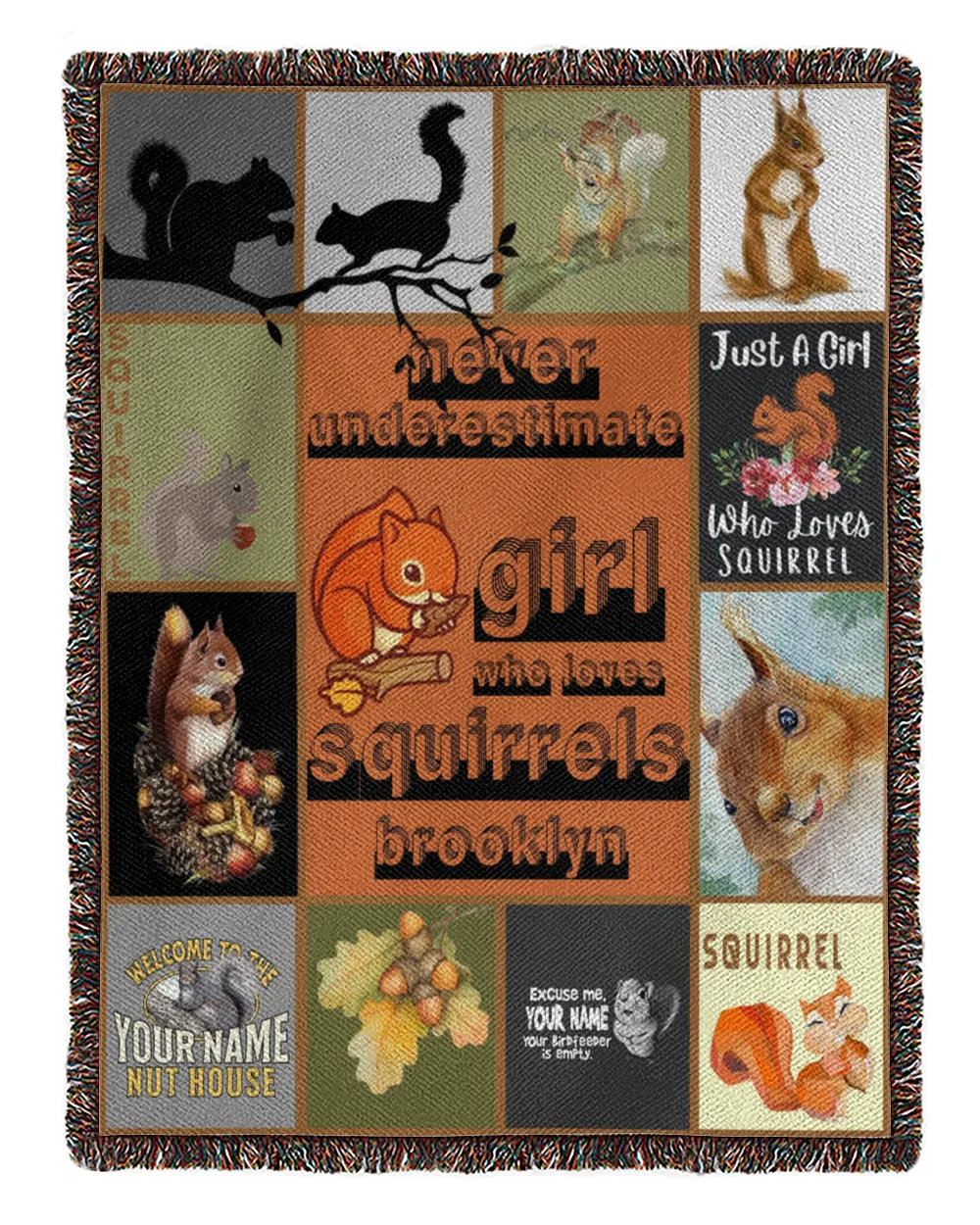Squirrel  Blanket - Quilt
