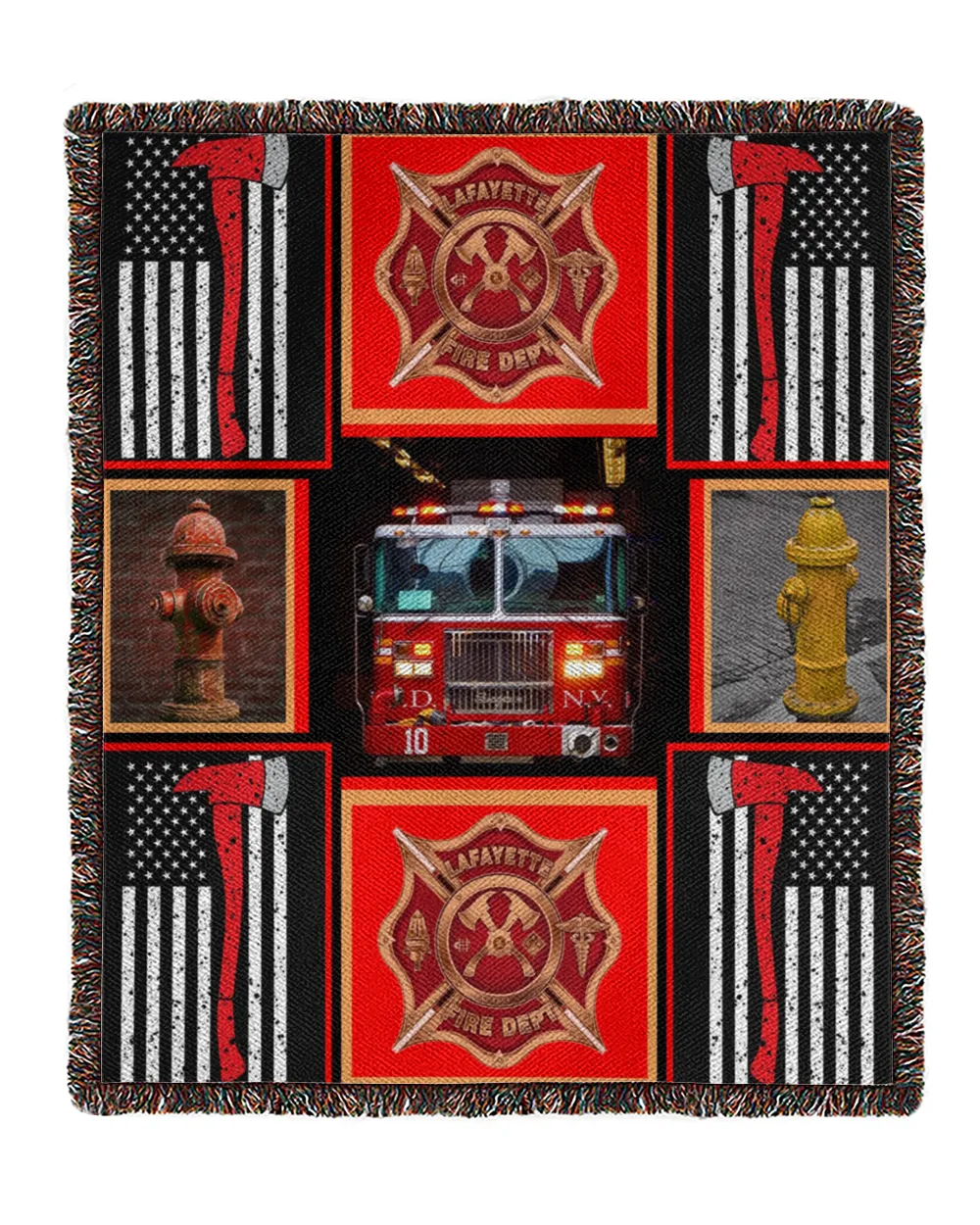 Firefighter - Quilt Blanket