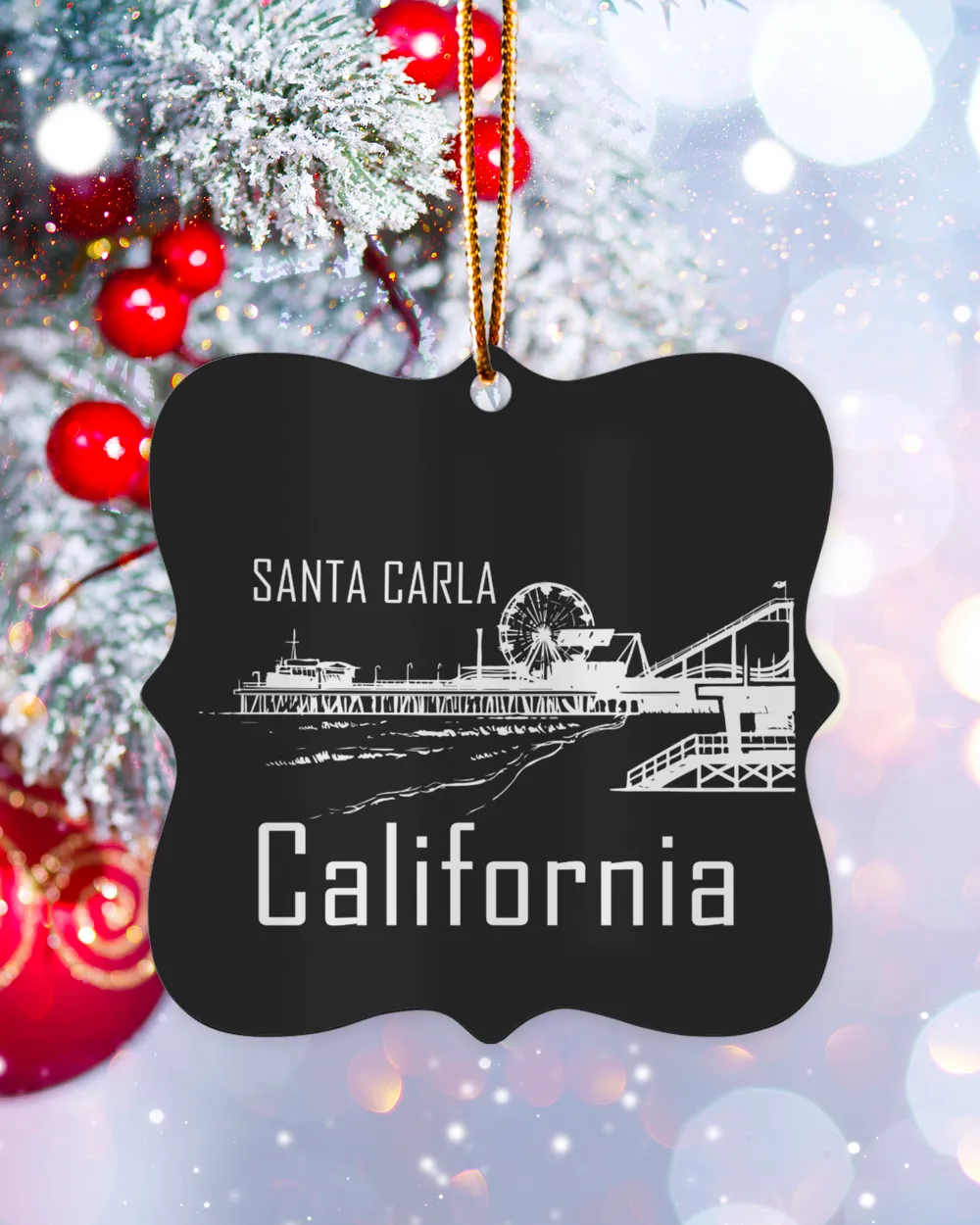 Santa Carla California Ornament - Prague