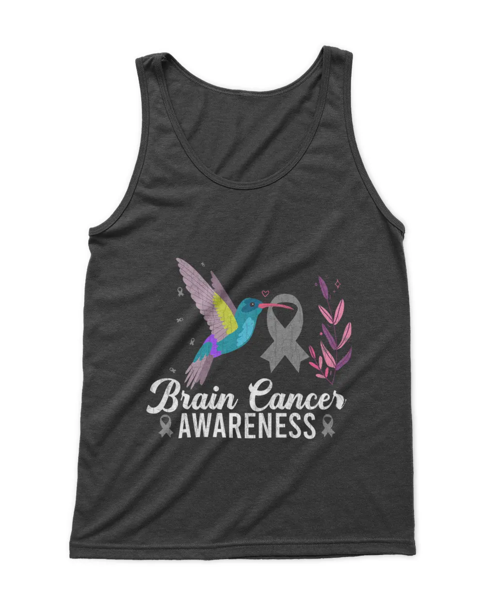 Brain Tumor Awareness Hummingbird Brain Cancer Graphic