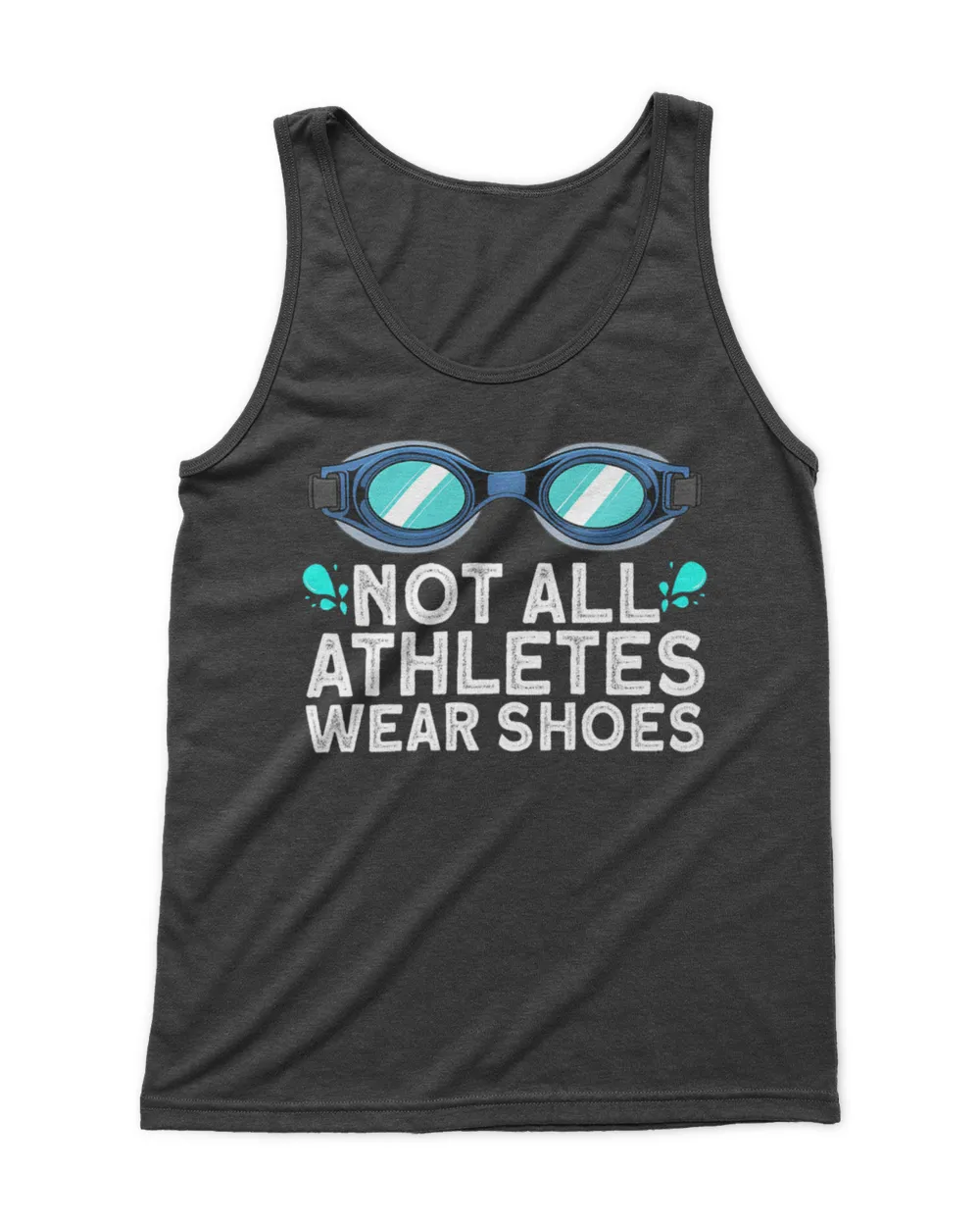 Not all athletes wear shoes design Men's Tank Top black s