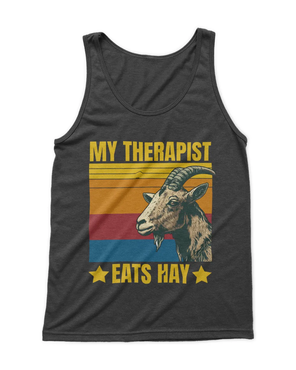 My Therapist Eats Hay Funny Goat Lover Farm Animal