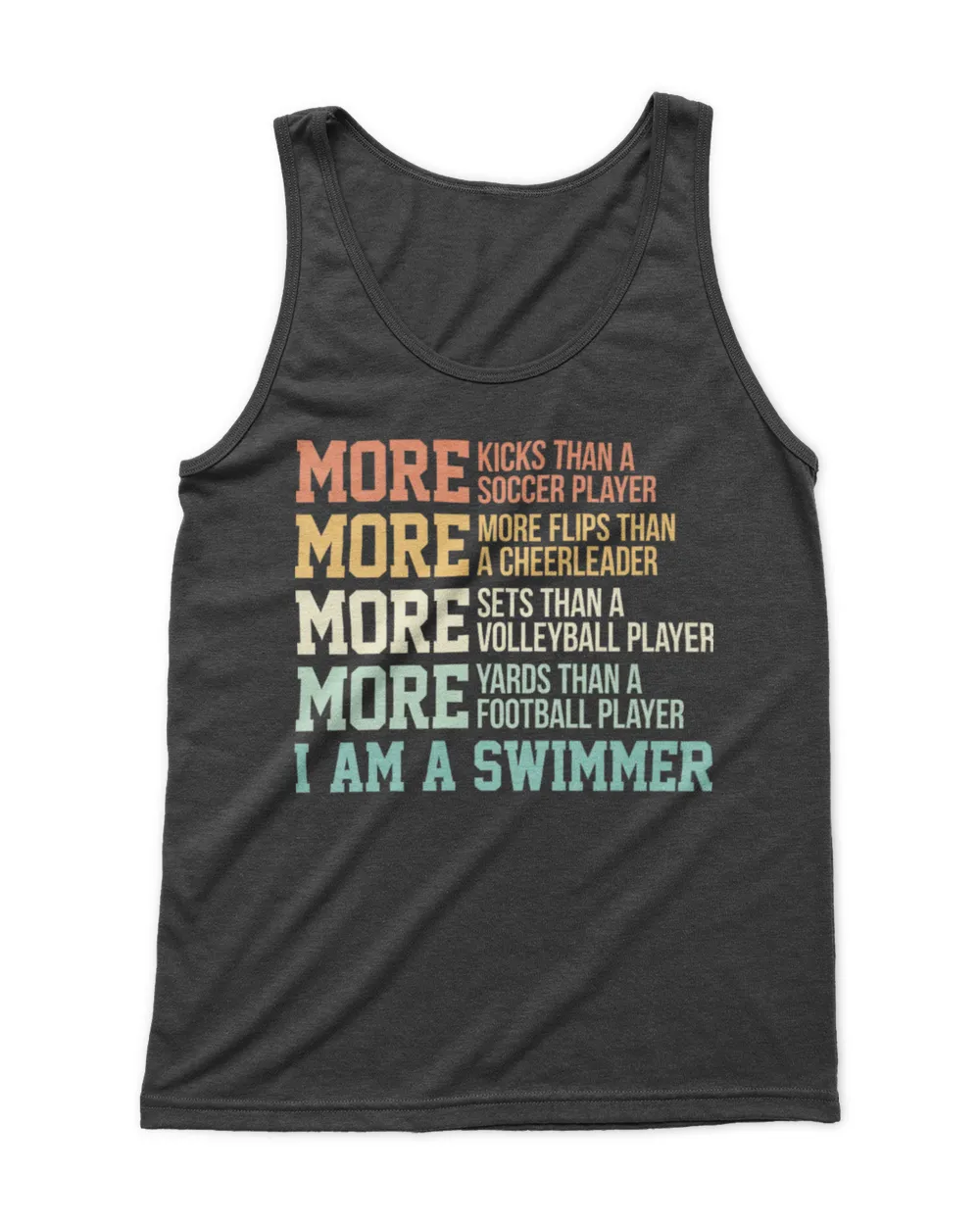 more kicks than a soccer player Men's Tank Top black s