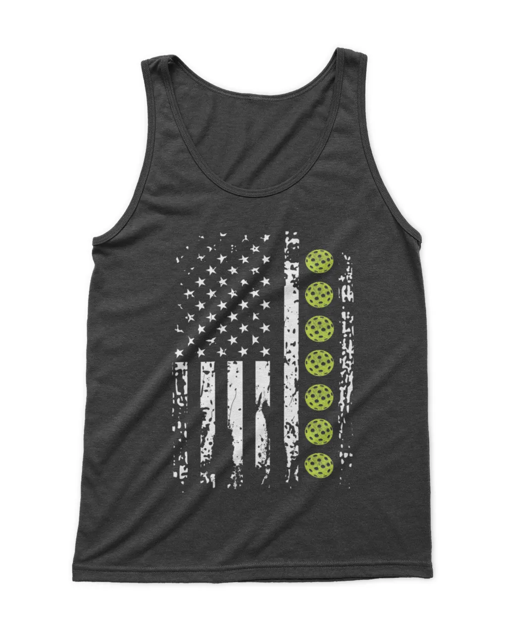Pickleball US flag Men's Tank Top black s