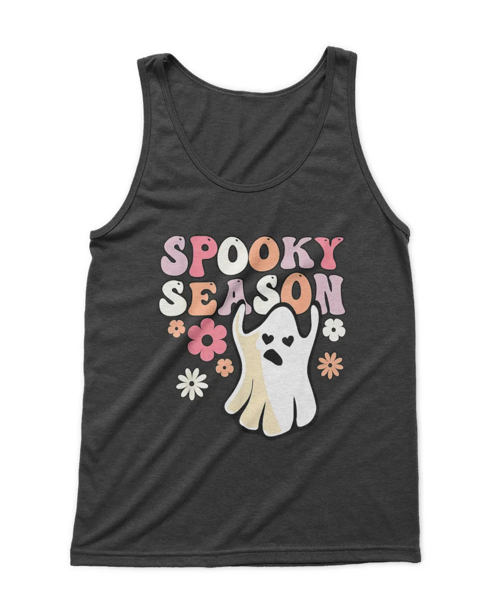 funny halloween Groovy Ghost Spooky Season vintage T-Shirt