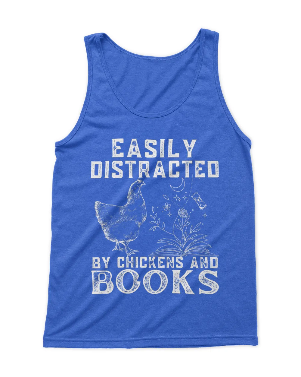 Easily Distracted By Chickens And Books Funny Chicken lovers