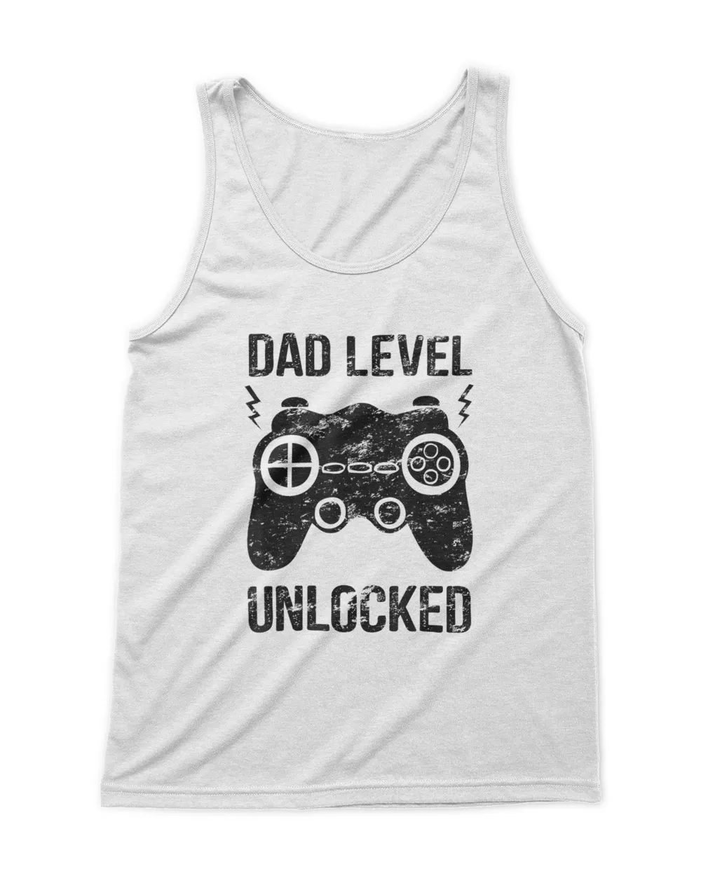 Mens Dad Level Unlocked - New Dad Pregnancy Announcement Shirt Men's Tank Top white s