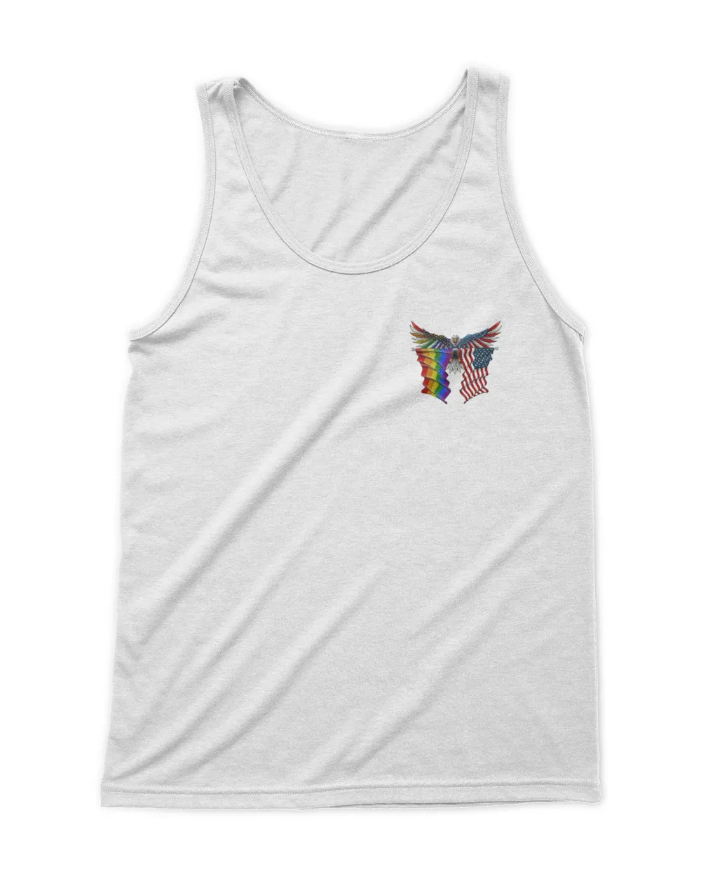 LGBT Eagle America Flag Pride 2 Sides