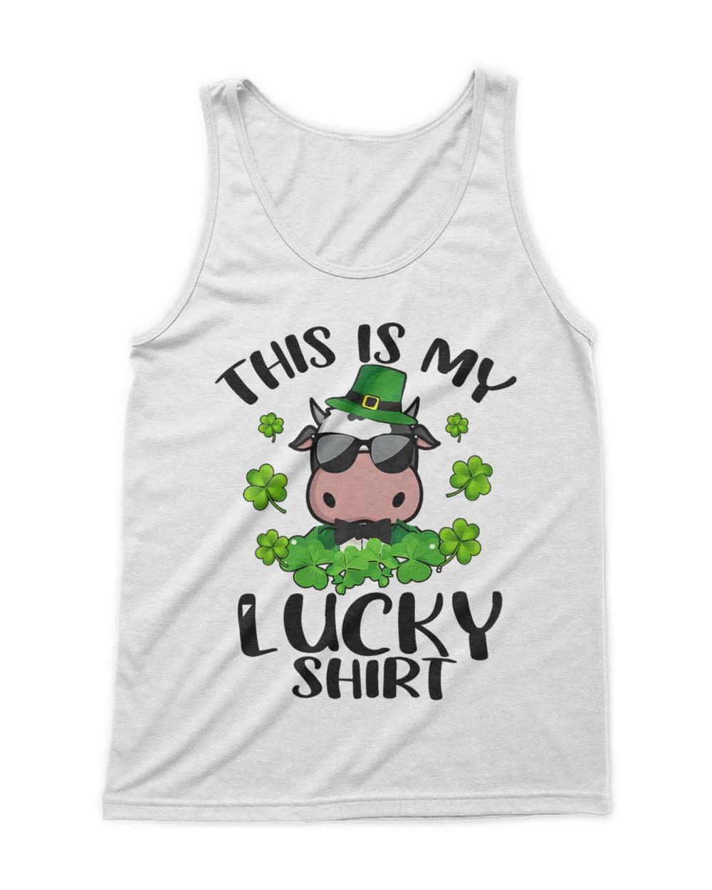 Funny St Patricks Day Cow This Is My Lucky