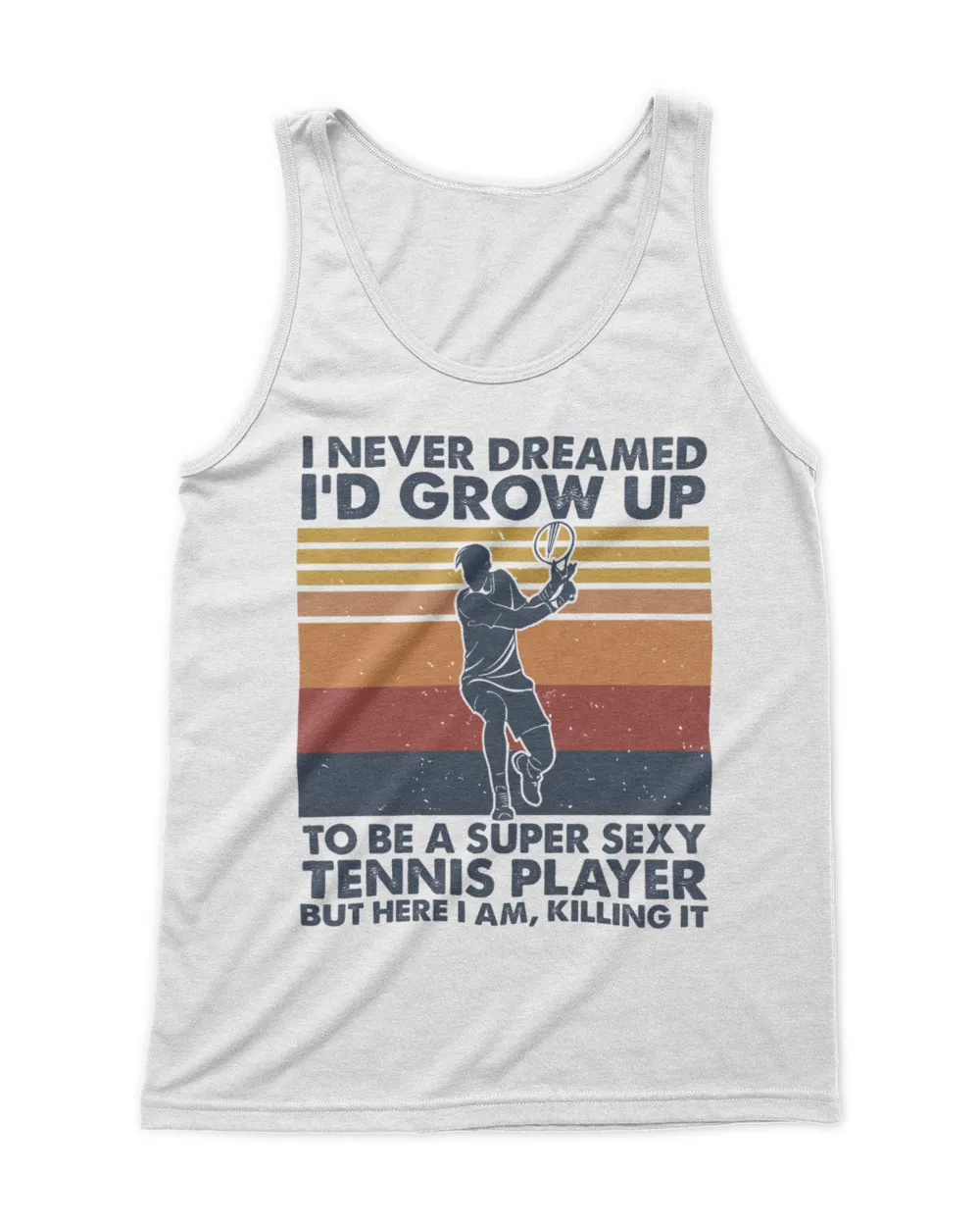 super sexy tennis player Men's Tank Top white s