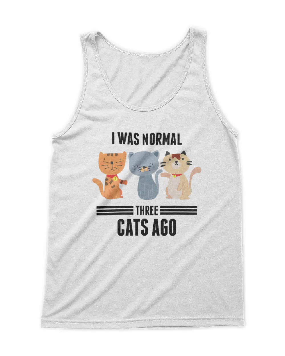 I Was Normal Three Cats Ago Funny Kitten Cat Lover Gifts T-Shirt