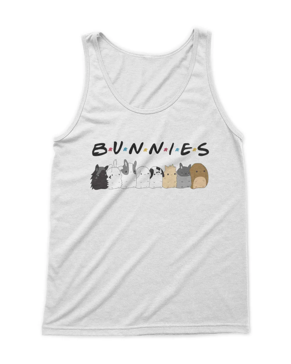 Bunny Friends Men's Tank Top white s