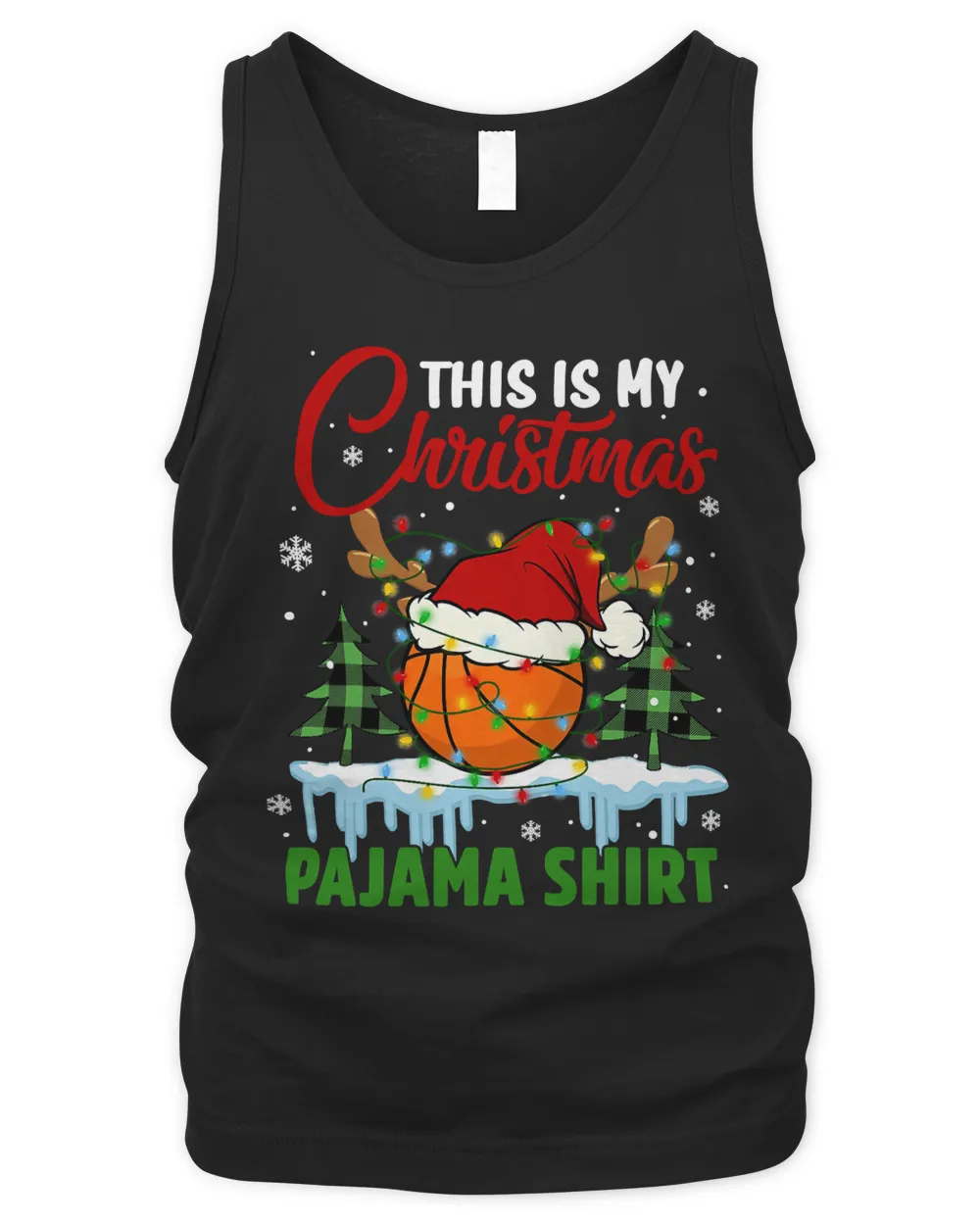 Basketball This is My Christmas Pajama Basketball Christmas Light 160