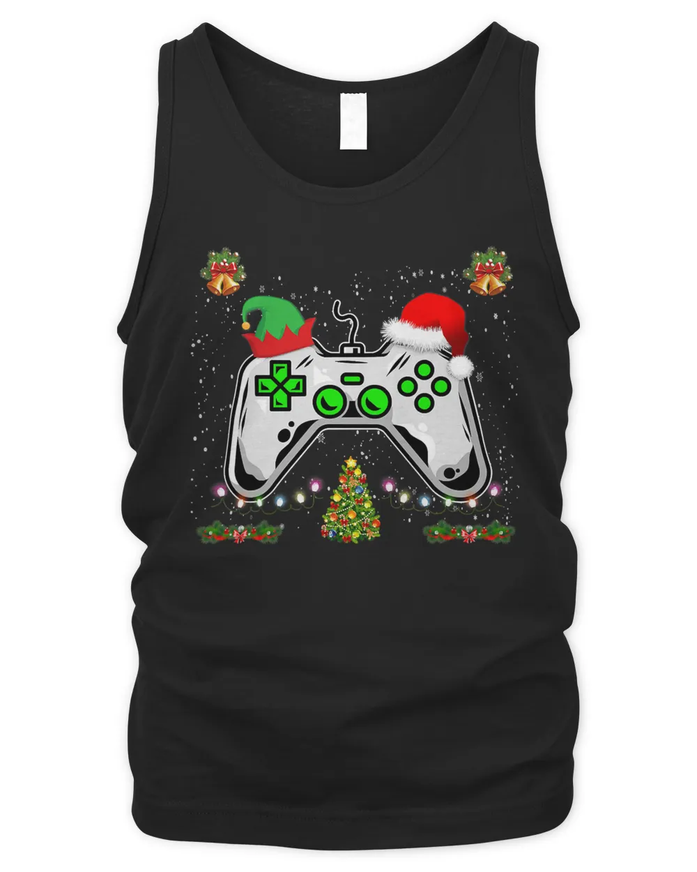 Christmas Gamer Video Game Santa Hat Funny 230