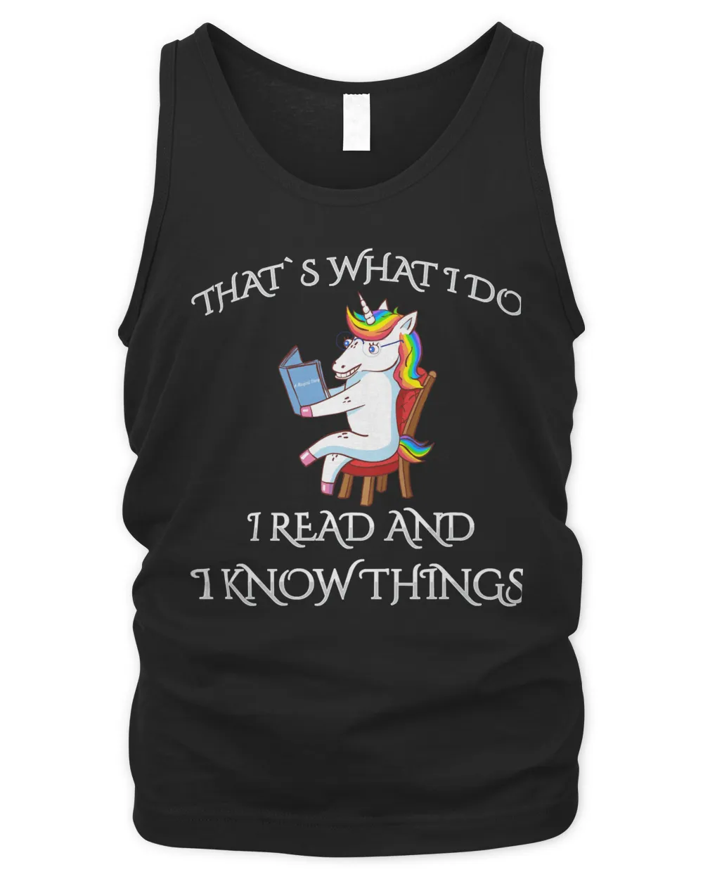 Book Reader unicorn I Read and I Know Things Reading Library