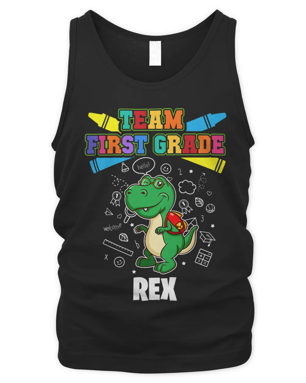 Kids Team First Grade Rex Personalized