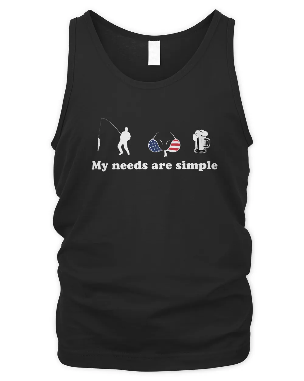 My Needs Are Simple T-shirt Men's Tank Top black s
