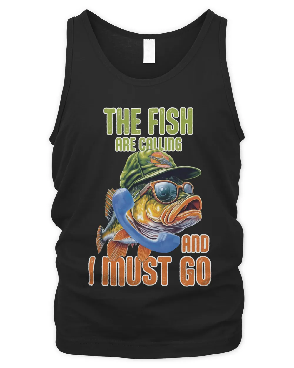 The Fish Are Calling And I Must Go Men's Tank Top black s
