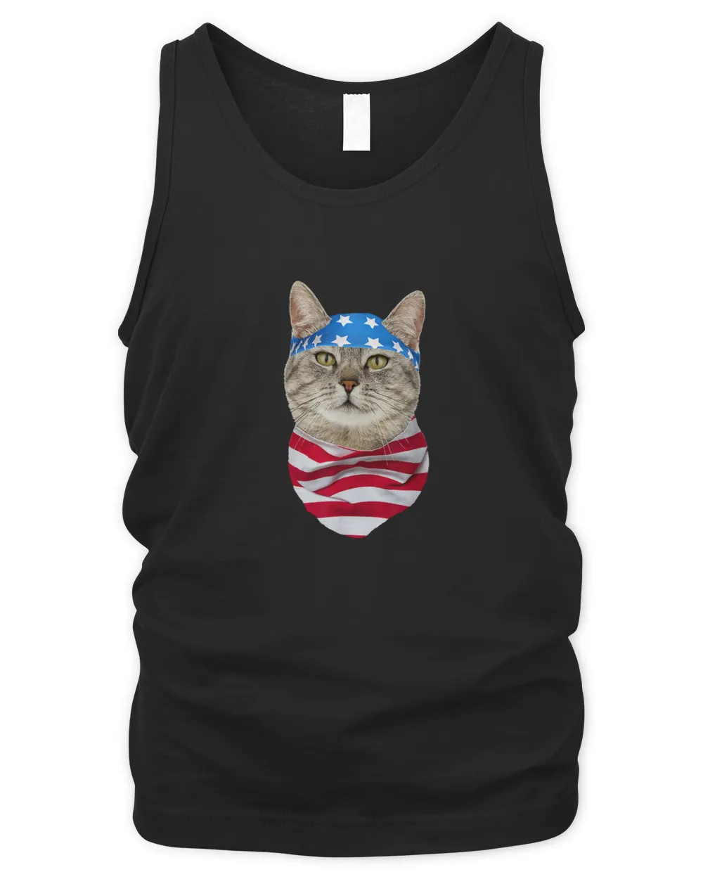 4th of July Funny American Cat Independence USA Flag