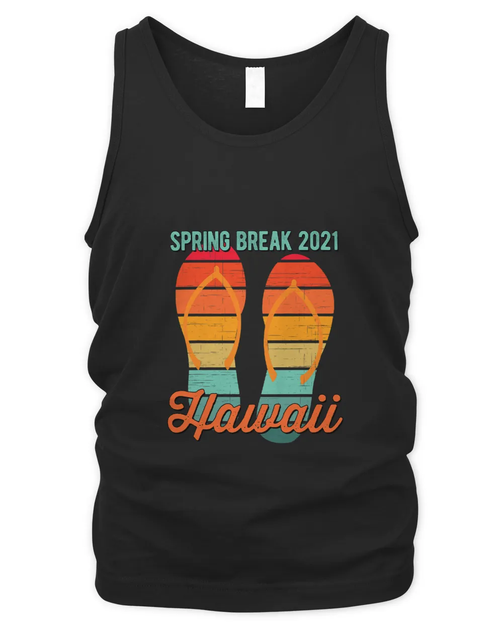 Spring Break Hawaii Islands Vintage Cool Flip Flops Tee 2