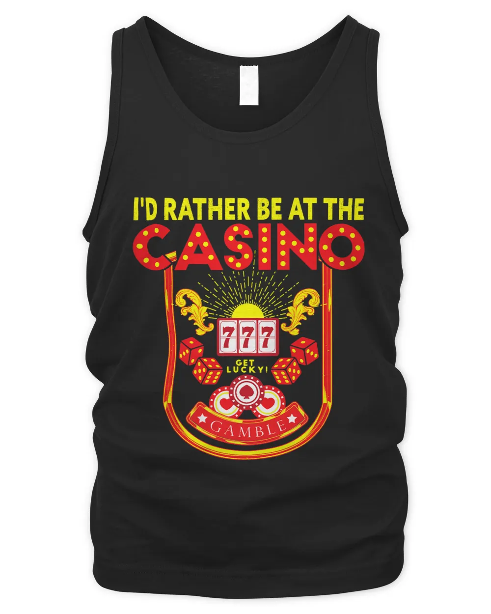 Mens Id Rather Be At The Casino Casino Lover Gambling Gambler