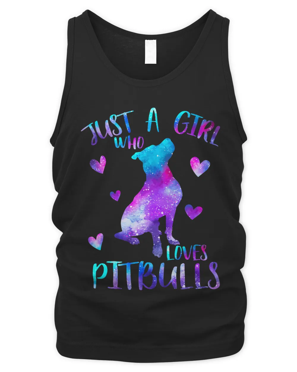 Just a Girl Who Loves Pitbulls Galaxy Space Pitbull Dog Mom