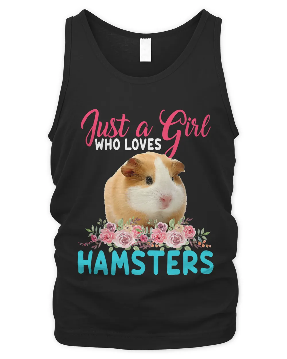 Just A Girl Who Loves Hamsters Floral Flower Hamster Lover