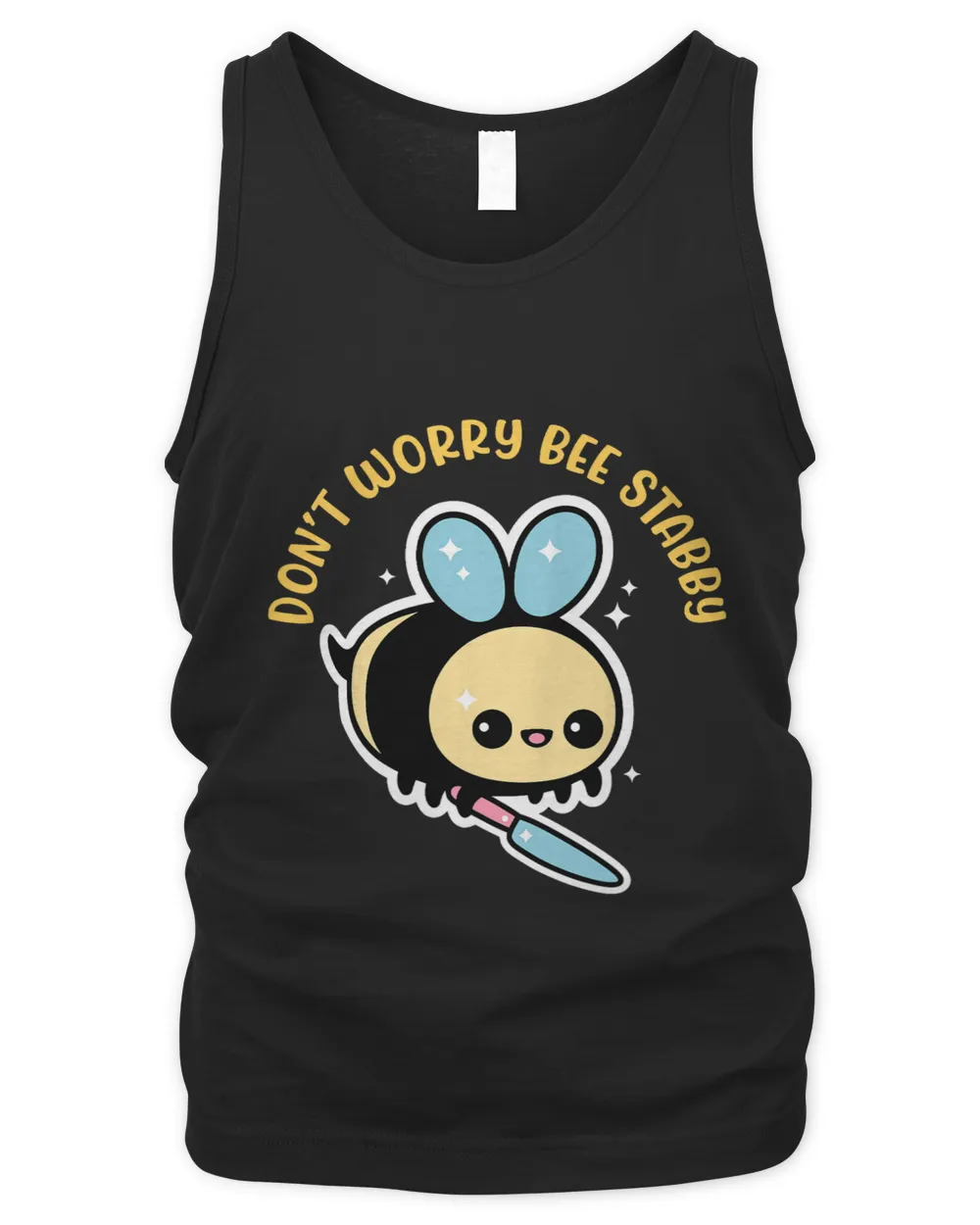 Dont Worry Bee Happy Whisperer Funny Bee Knife Quote