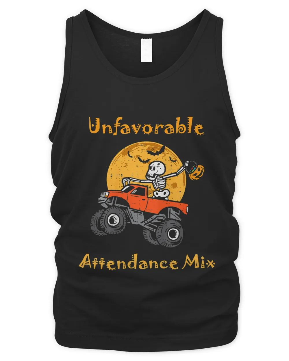 Halloween Unfavorable Attendance Mix Skeleton Monster Truck