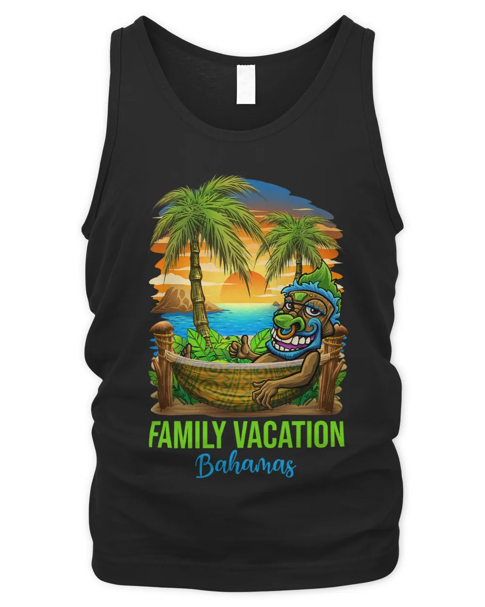 Family Vacation Bahamas 2Beach Palm Tree Tiki