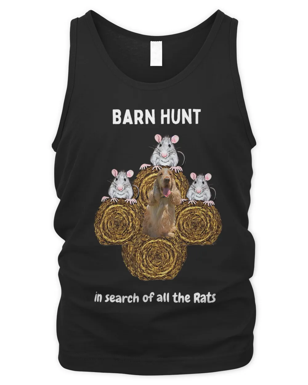 Funny Barn Hunt in search of rats English Cocker Spaniel