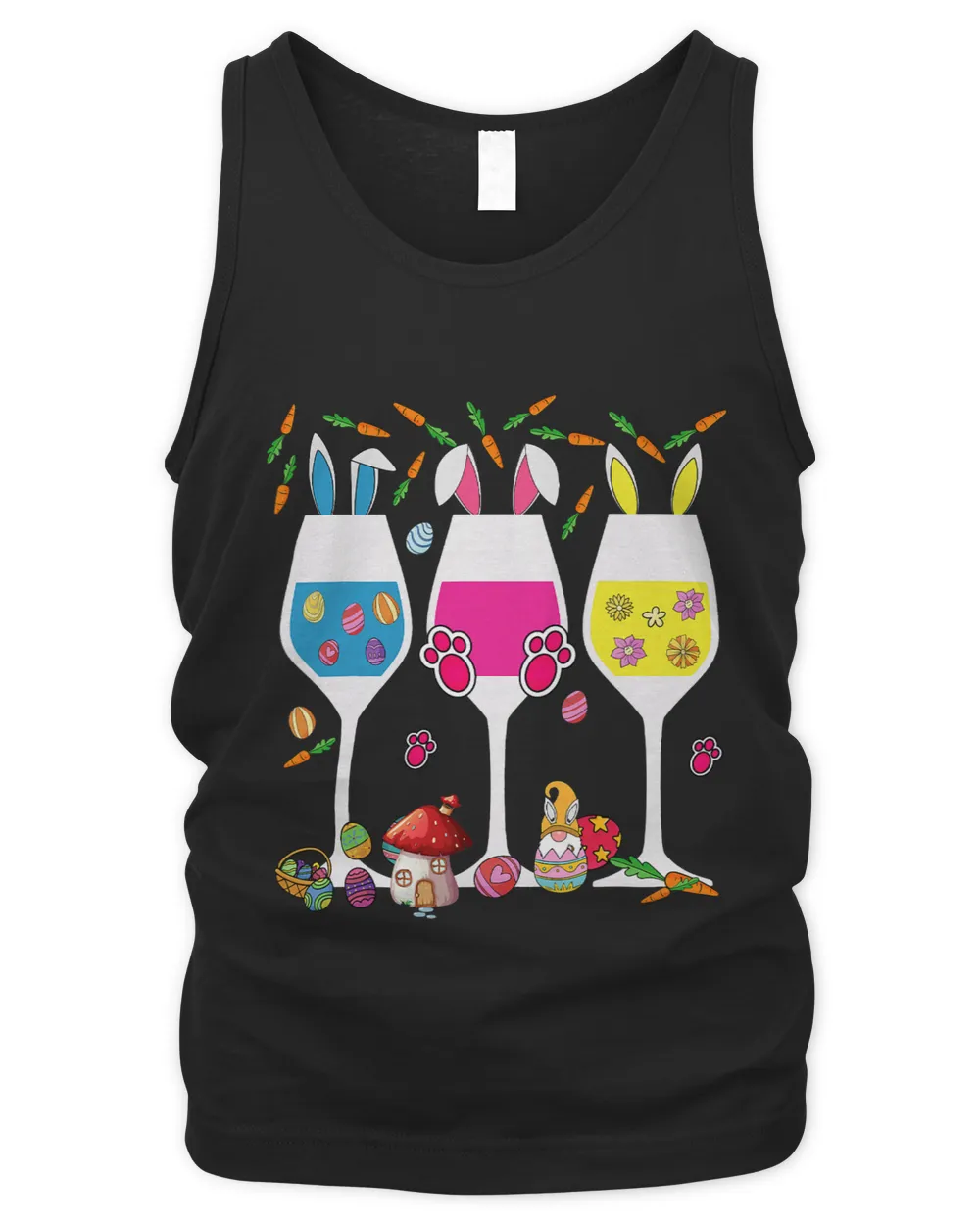 Floral Wine Glasses Easter Bunny Rabbit Alcohol Egg Women 1
