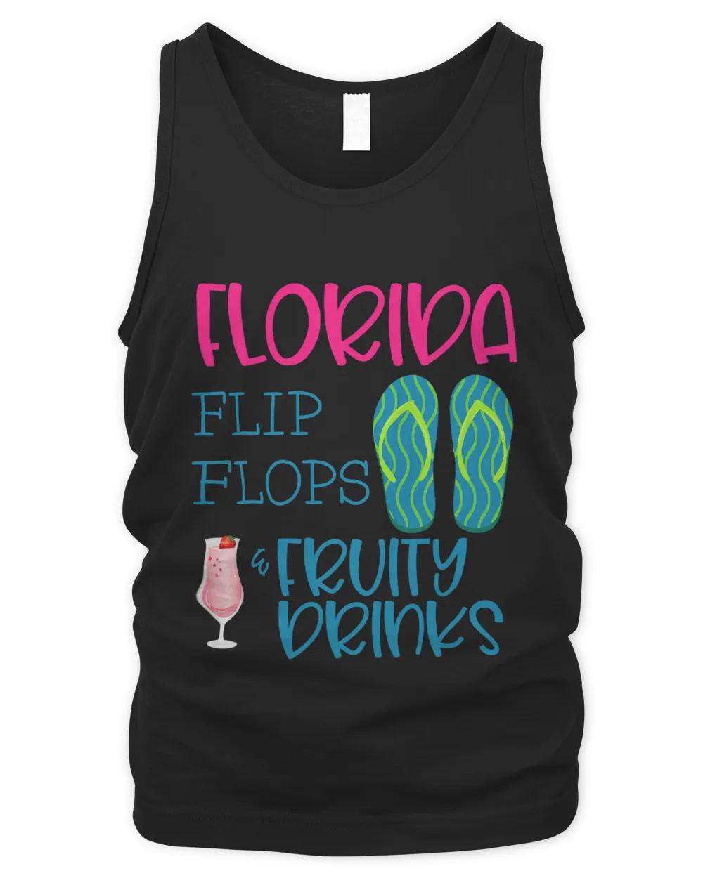 Florida Flip Flops And Fruity Drinks Vacation Spring Break