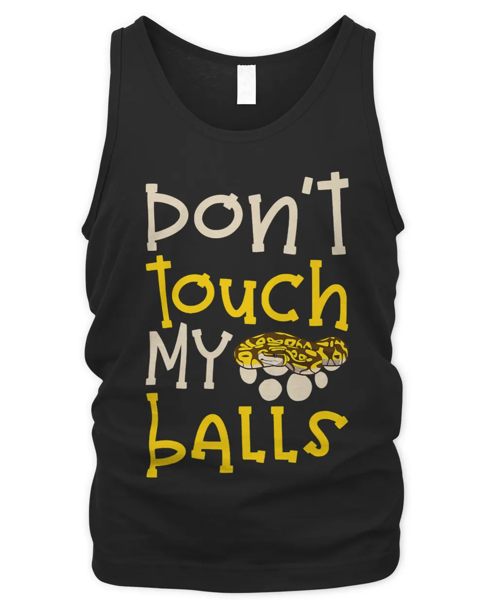 Banana Ball Phyton Dont Touch My Balls 1 Men's Tank Top black s