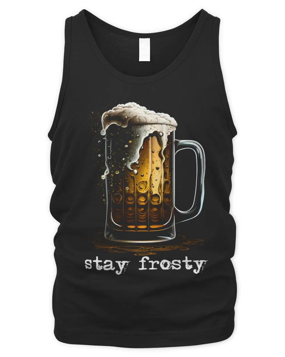 Stay Frosty - Cold Beer Men's Tank Top black s