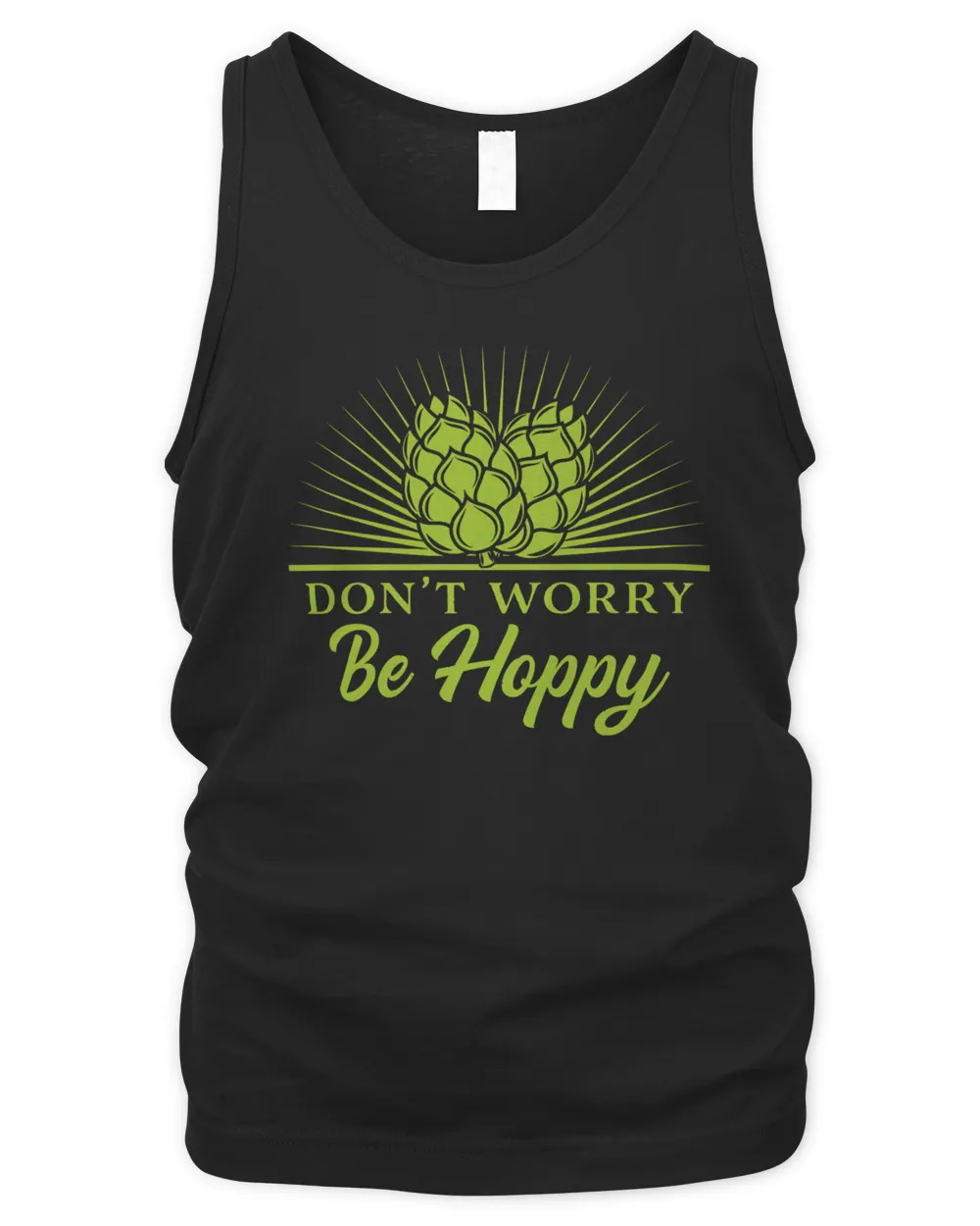Don't Worry - Be Hoppy Men's Tank Top black s