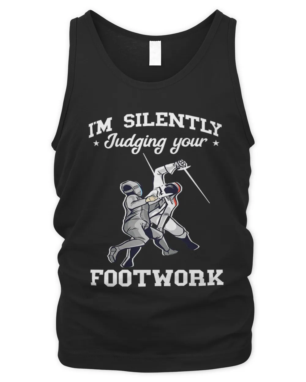 I'm silently judging your footwork Men's Tank Top black s