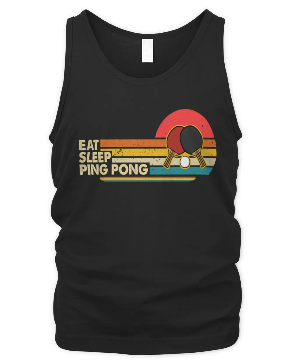 eat sleep ping pong Men's Tank Top black s
