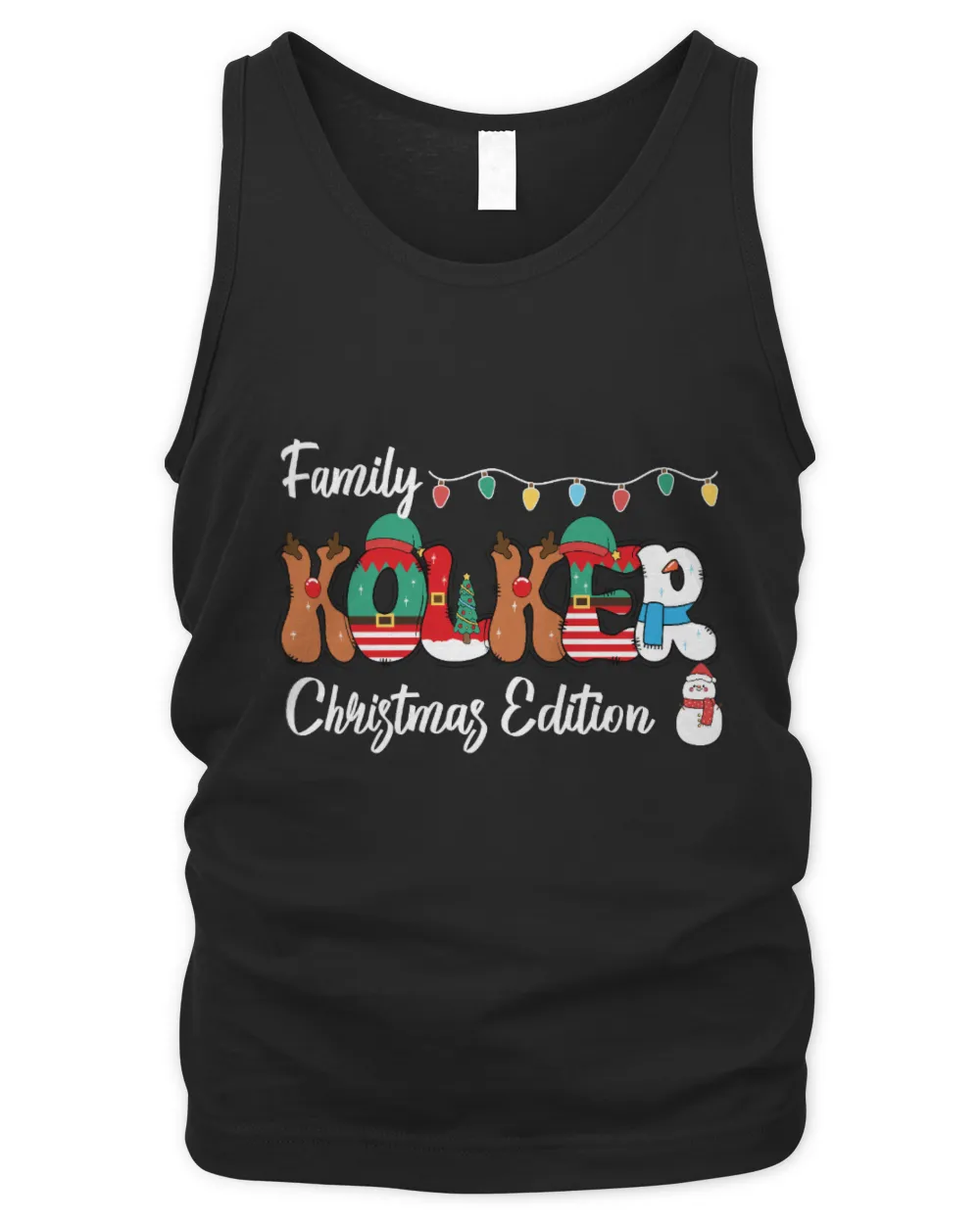 Family KOLKER Christmas Edition Men's Tank Top black s