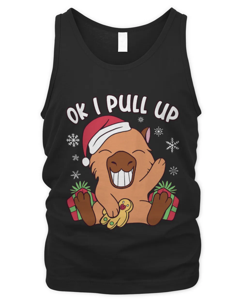Capybara Pet Christmas Capybara OK I Pull Up Capybara Christmas