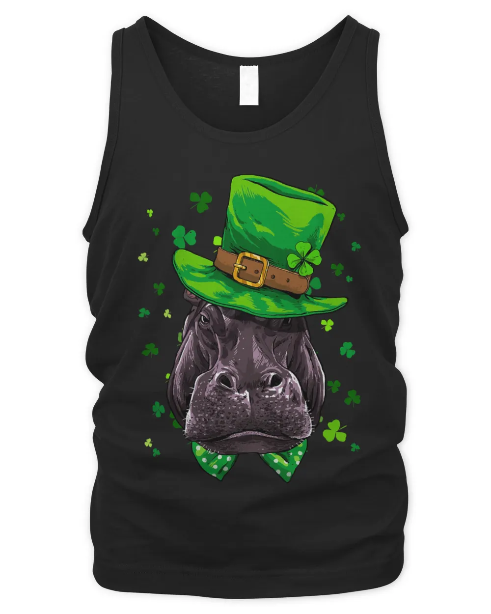 Hippo Pet St Patricks Day Leprechaun Hippopotamus Shamrock Irish