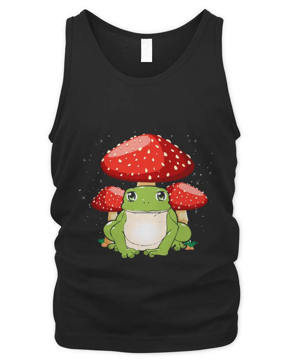 Frog Pet Mushrooms Fairy Dust Stars Goblincore Cottagecore Style