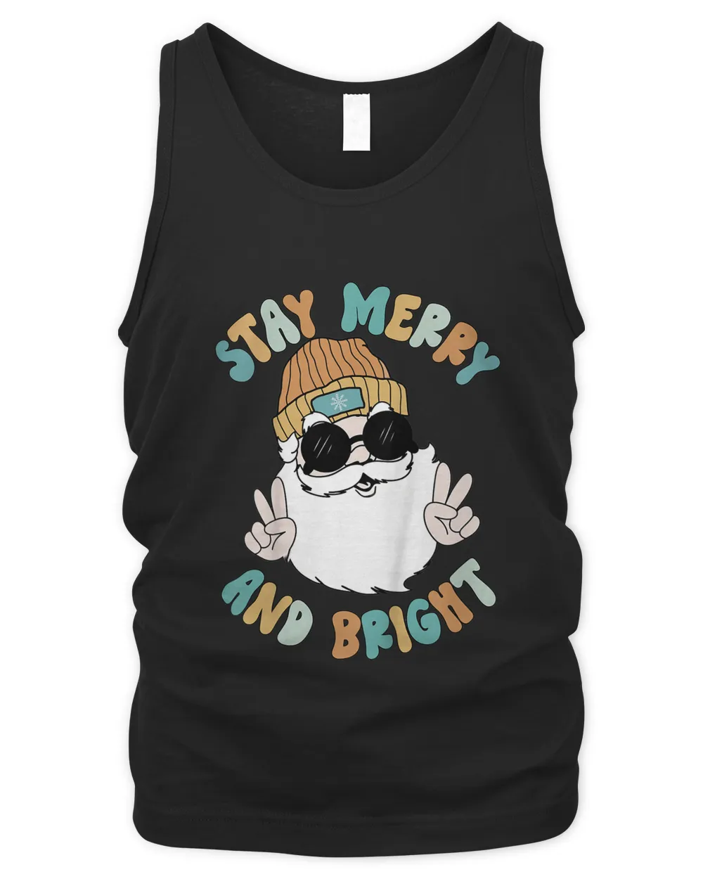 Cute Santa Merry Xmas Bright Christmas Men Women Kids T-shirt