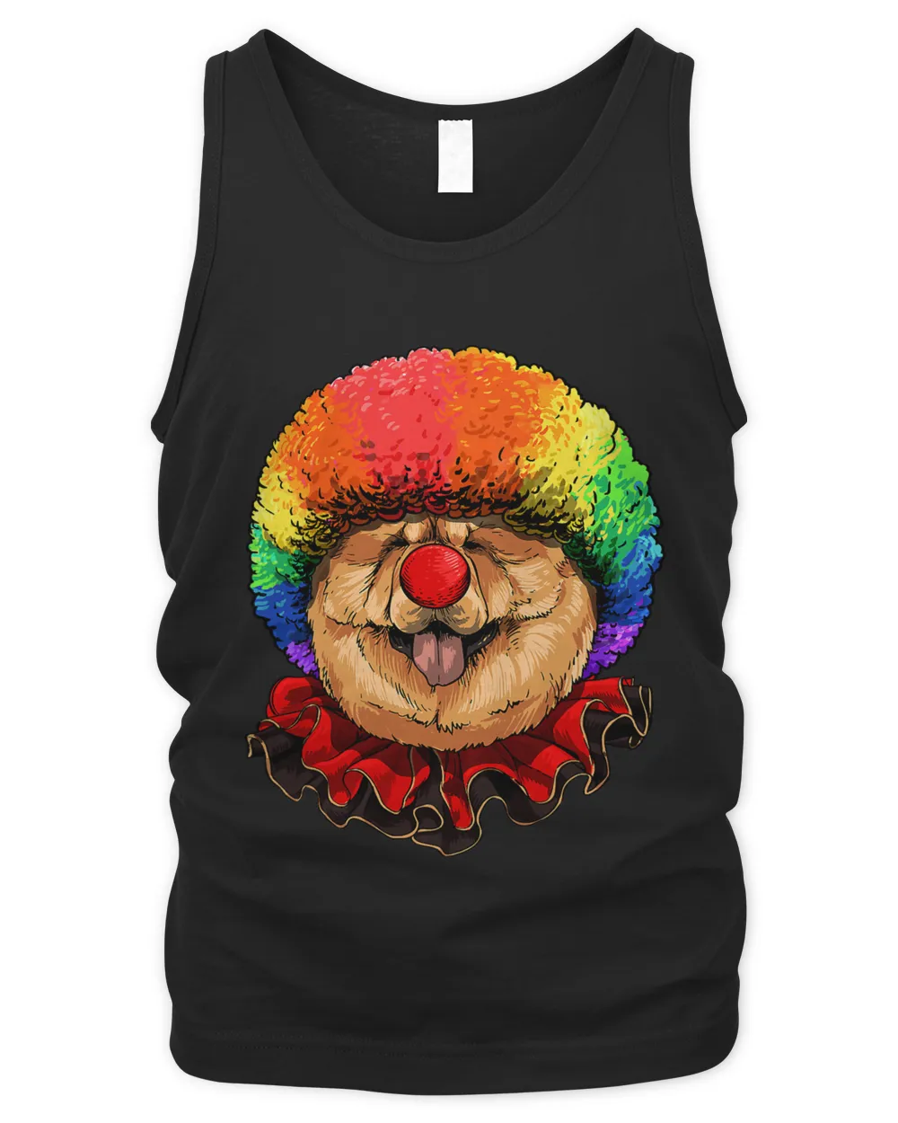 Chow Chow Clown Chow Chow Dog Circus 108 Men's Tank Top black s