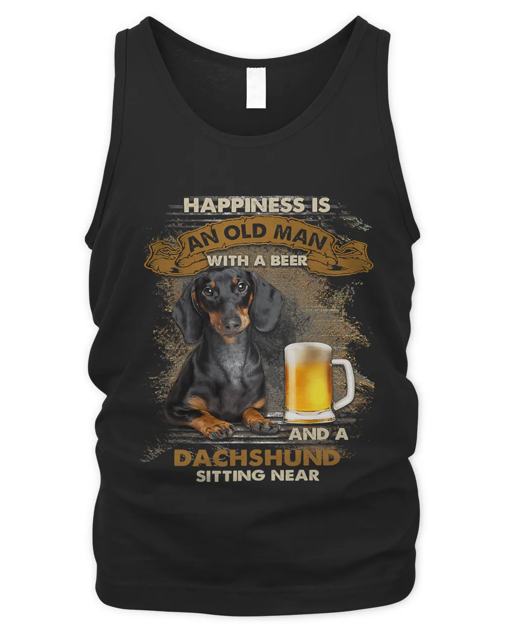 Happiness is an old man with a beer and a dachshund17