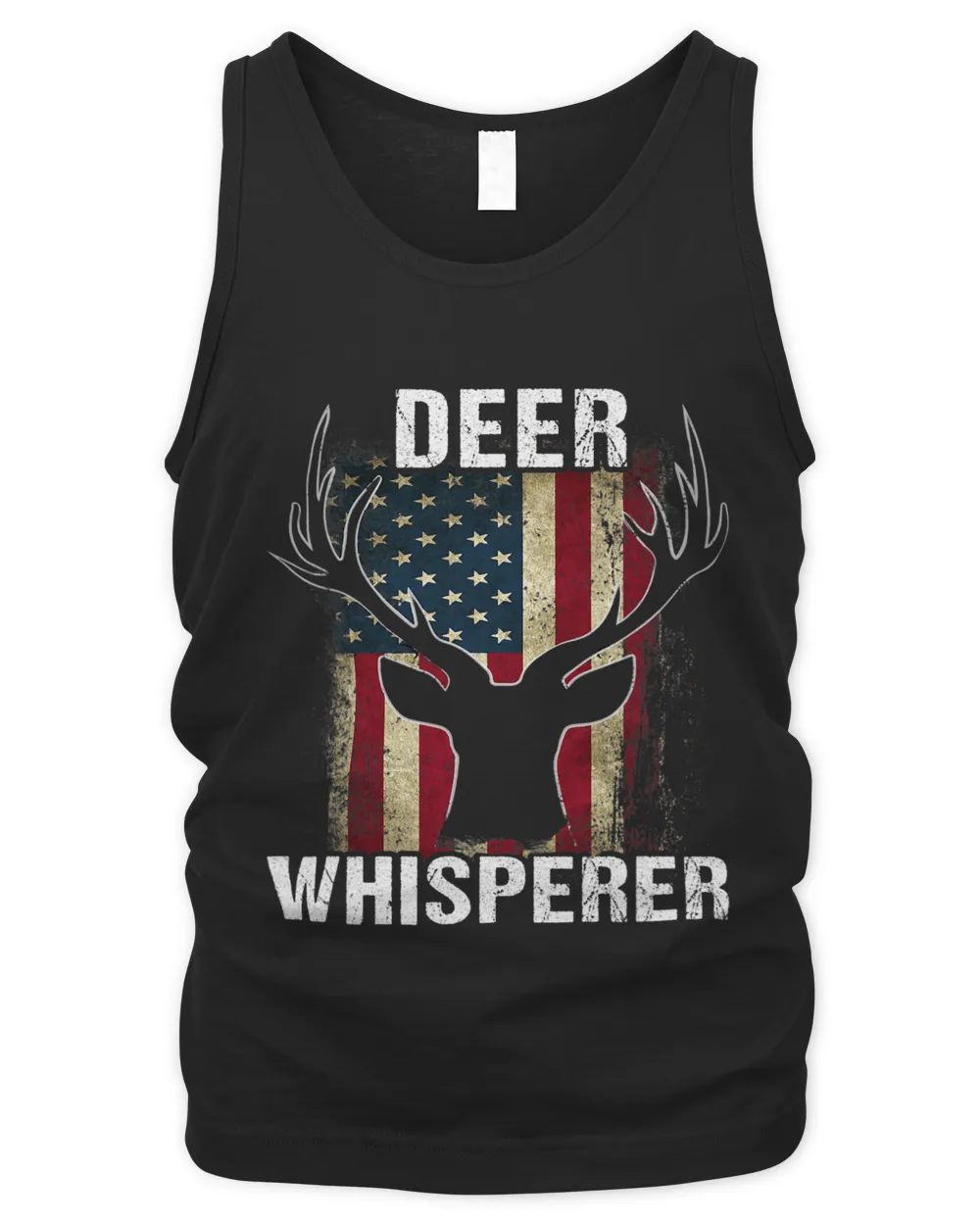 Deer Whisperer American Flag Deer Lover Hunting Dad