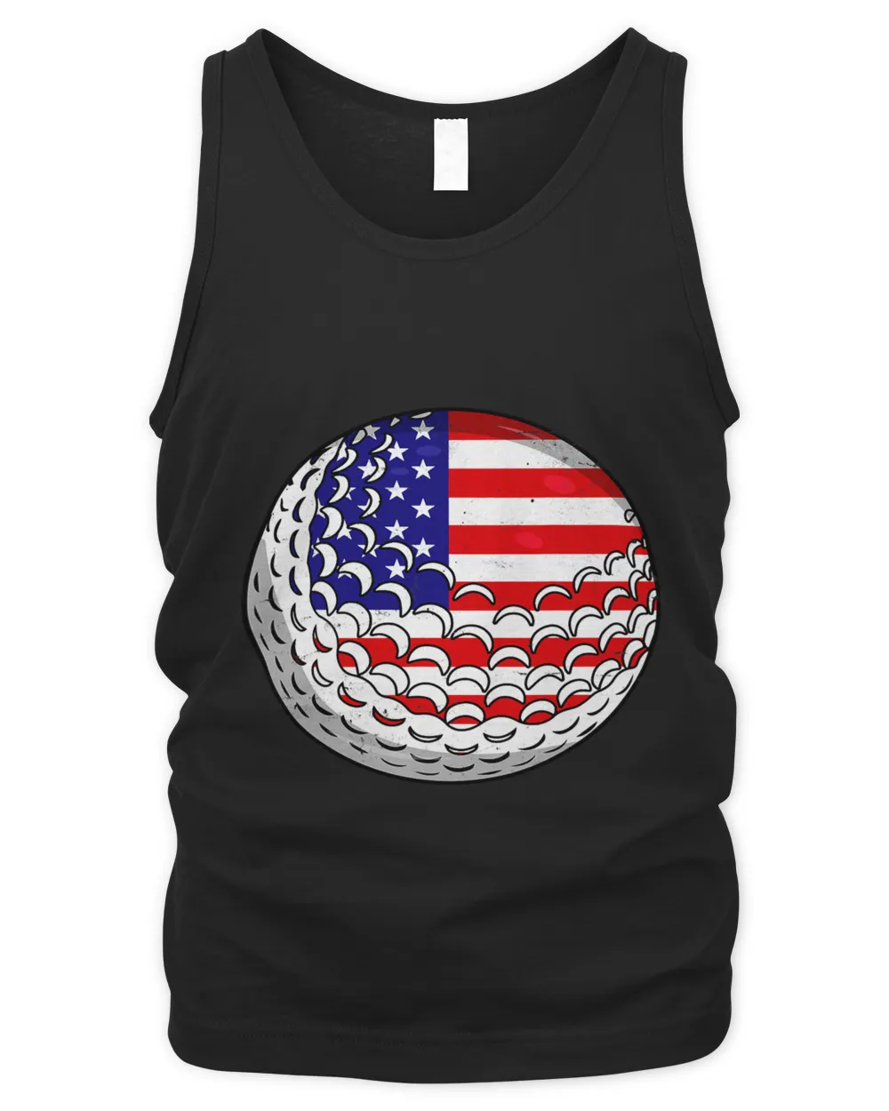 Vintage Golf American Flag Family Sport Matching