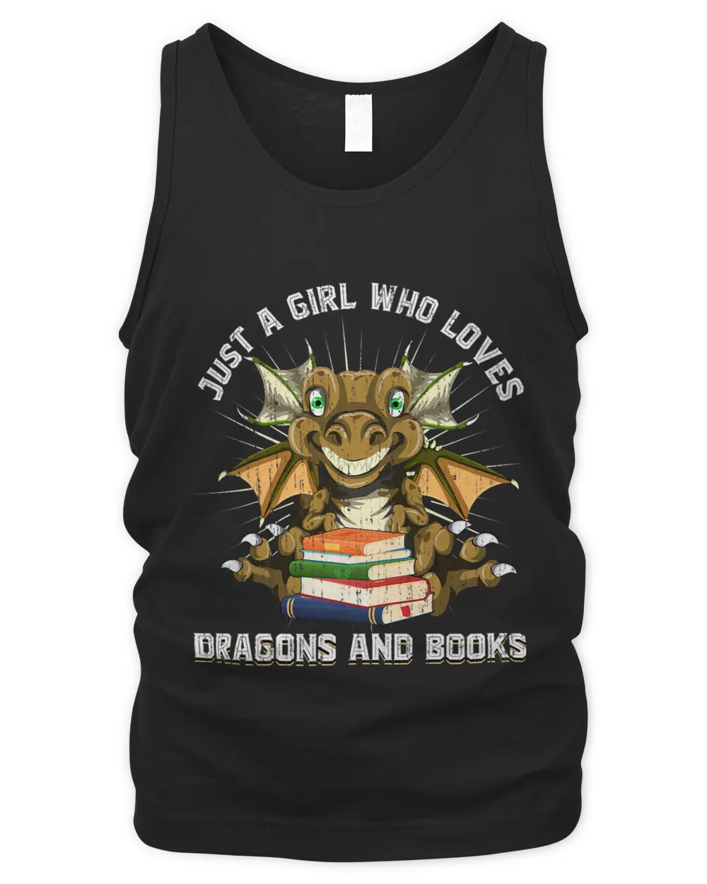 Fantasy Animal Book Reading Lover Girls Women Cute Dragon