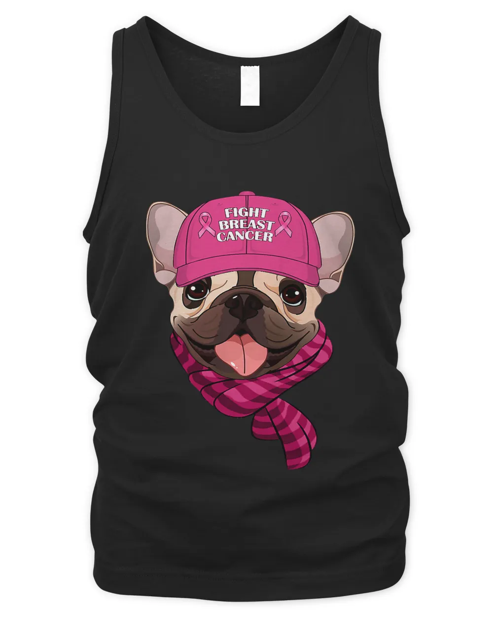 In October We Wear Pink Pug Breast Cancer Support